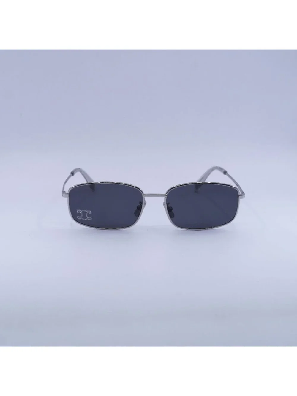 Celine CL40285U RHINESTONE TRIOMPHE 16A Sunglasses Palladium Rectangle Frame